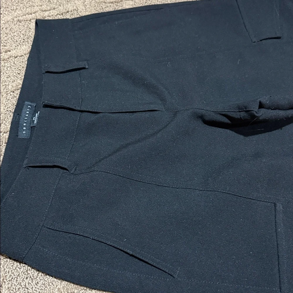 Sanctuary women’s Cargo Pants in Black + Cream size 25 polyestervicose blend - Picture 8 of 11